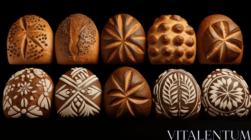 Exquisite Decorative Bread Designs - A Fusion of Culinary Artistry AI Image