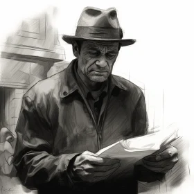Portrait of a Police Officer in a Hat | Zbrush and Comic Book Noir Style