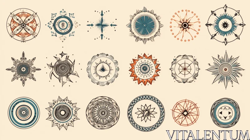 Captivating Circular Designs: Exploring Identity through Symbolism AI Image