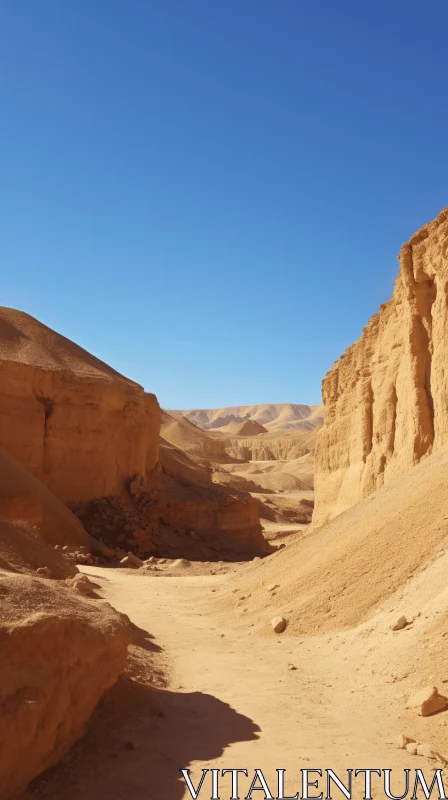 Cliffs in a Desert: A Captivating Display of Dansaekhwa Style AI Image