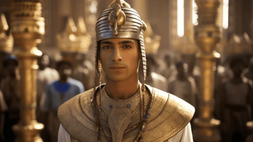 Ancient Egyptian-inspired Portrait: Captivating Unreal Engine Artwork
