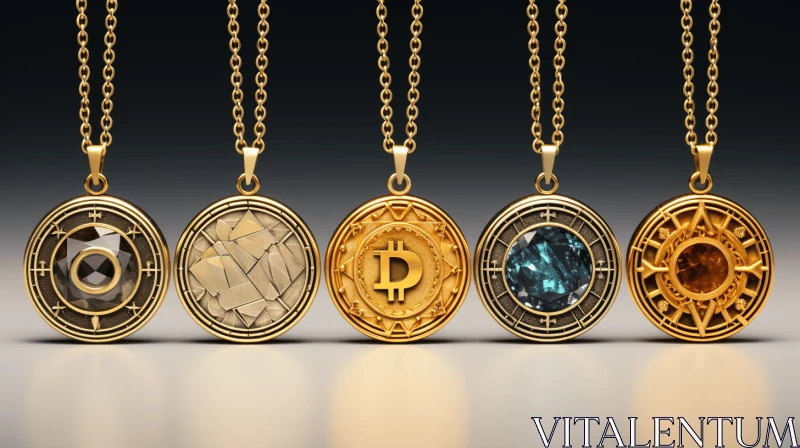 Captivating Crypto Currency Art: Light Bronze and Dark Aquamarine AI Image