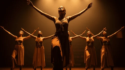 Captivating Dance Performance on a Dimly Lit Stage