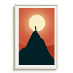 Stunning Mountain Poster - Pop Art Minimalism | Unique Framing