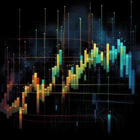 Abstract Chart with Realistic Chiaroscuro and Detailed Background