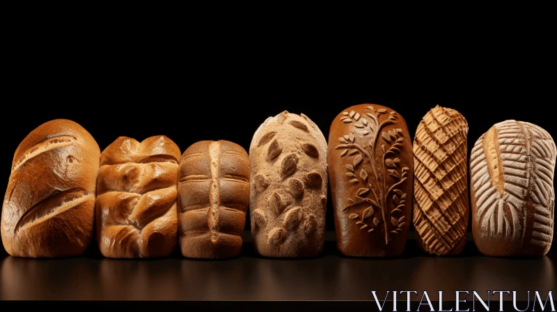 Captivating Sculpted Breads: A Visual Feast AI Image