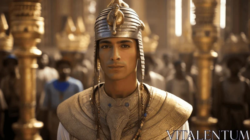 Ancient Egyptian-inspired Portrait: Captivating Unreal Engine Artwork AI Image