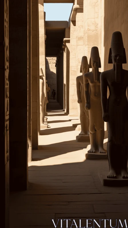 AI ART Mesmerizing Egyptian Statues: A Journey through Time