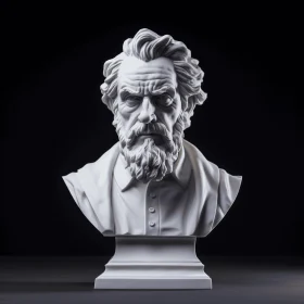 Captivating Sculptural Depiction of a Famous Person | Classic Academia Style
