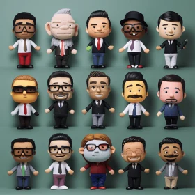 Captivating Collection of Plush Figures - Toycore and Minimalistic Portraits