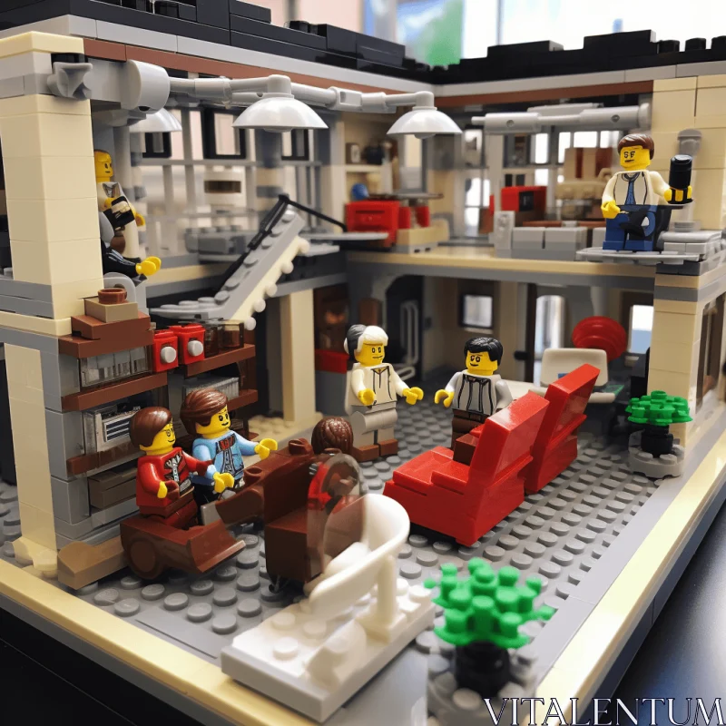 Innovative Lego House: A Modernist Kitchen Design Inspiration AI Image