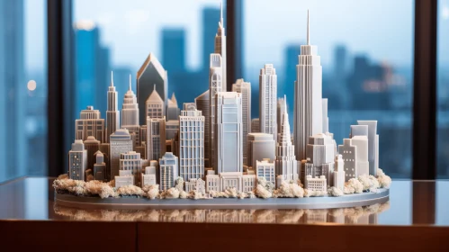 Captivating Chicago Cityscape Cake | Paper Sculpture Style