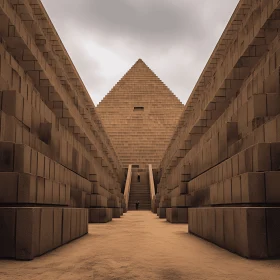 Captivating Walkway with Blocks: A Stunning Architectural Marvel