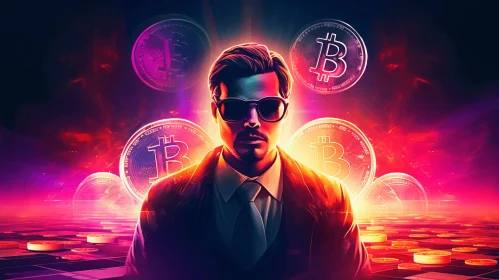 Bitcoin Game: Captivating Portraiture with Light and Color