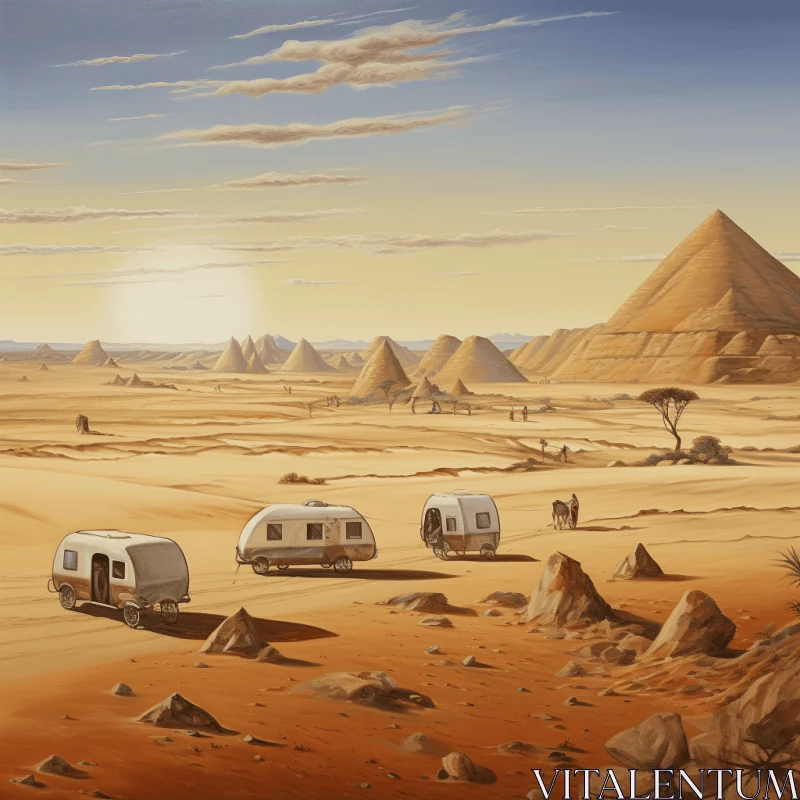 Captivating Desert Art: Realistic Hyper-detailed Rendering AI Image