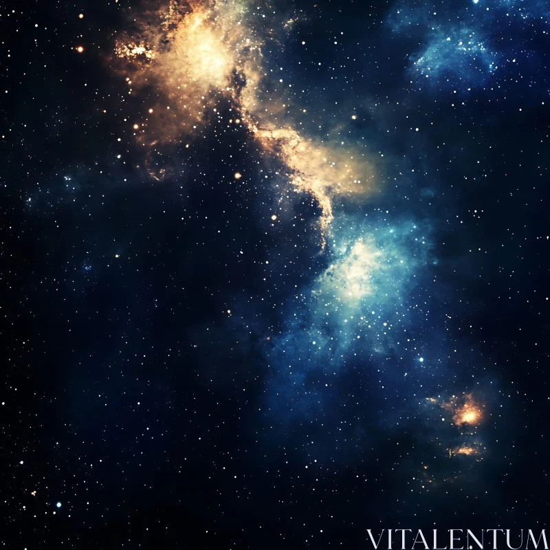 Celestial Tapestry of Stars and Dust