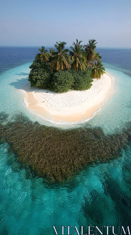 Idyllic Deserted Island Oasis with Stunning Beach Scenery