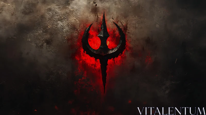 Dark Emblem with Crimson Aura