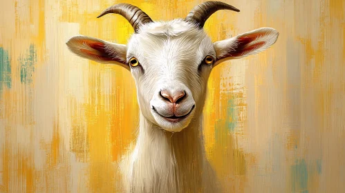 Expressive Goat in Art