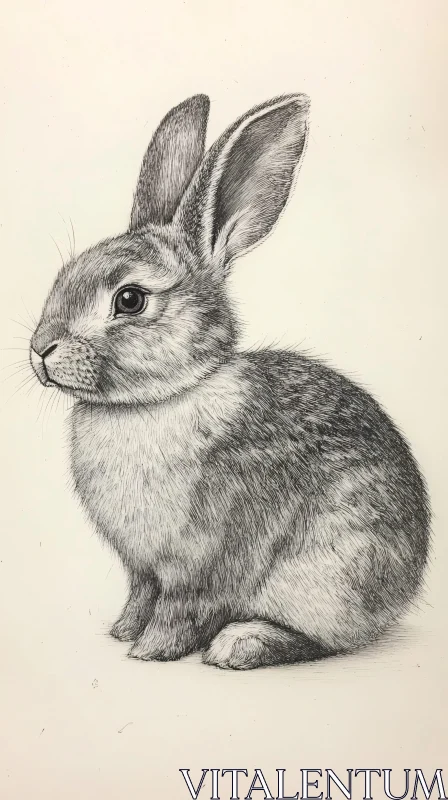 Intricate Rabbit Drawing