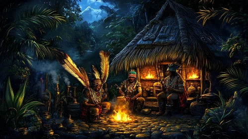 Tribal Ritual by Firelight