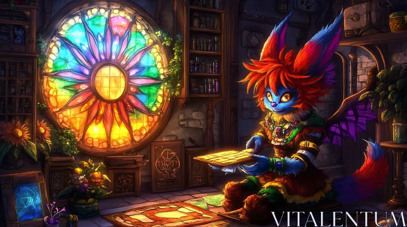 Fantasy Creature with Tablet