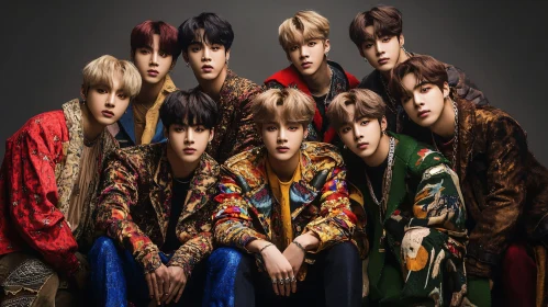 Men in Patterned Jackets