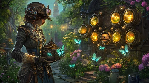 Luminous Steampunk Garden