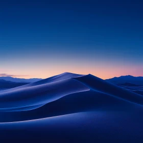 Serene Desert Dunes at Twilight