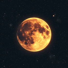 Lunar Radiance in Starry Night