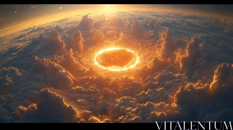Celestial Clouds and Luminous Ring