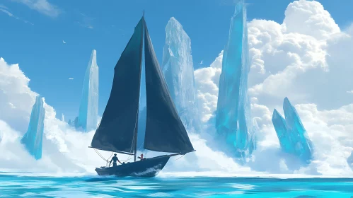Sailing Among Ice Giants: A Seascape