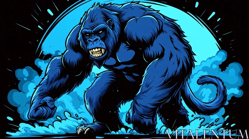 Blue Gorilla Artwork