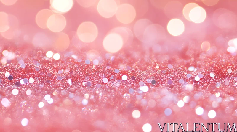 Shimmering Pink Abstract with Bokeh Lights