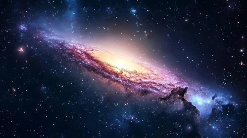 Cosmic Symphony: A Galaxy's Light