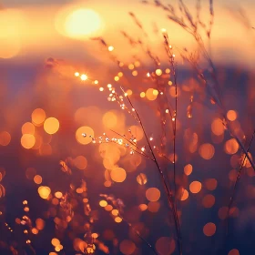 Sunset Dew Kissed Meadow