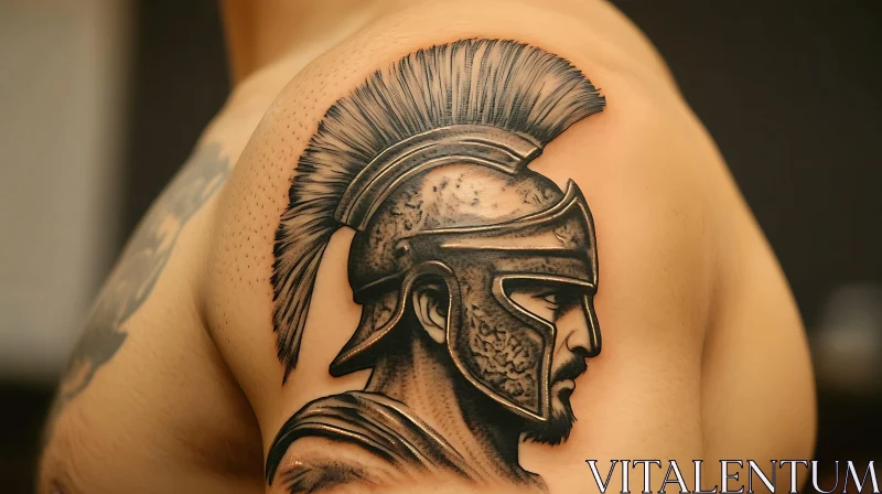 Man with Warrior Tattoo