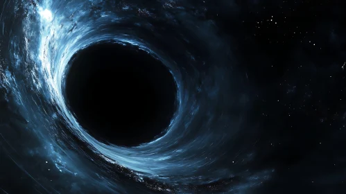 Swirling Nebula Around a Black Hole