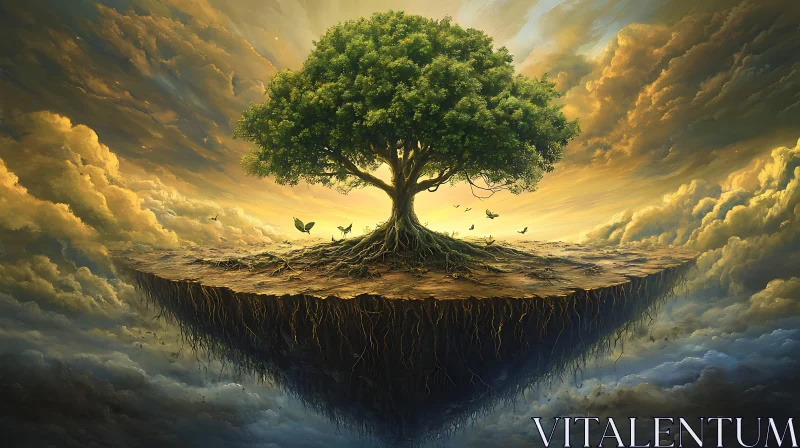 Tree on Island in the Sky