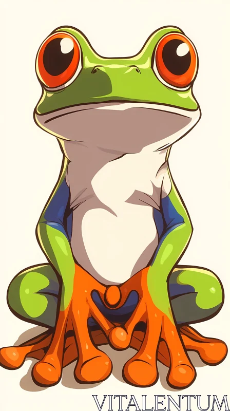 Vibrant Frog Artwork