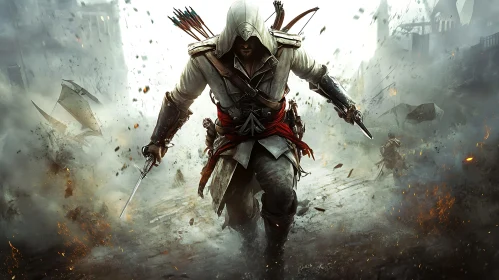 Hooded Warrior in Destruction