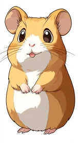 Cute Hamster Cartoon