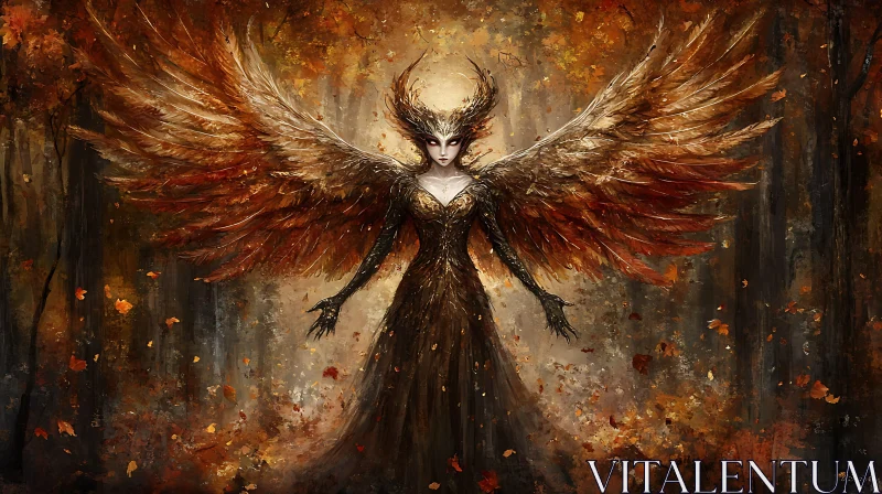 Winged Angel in the Woods