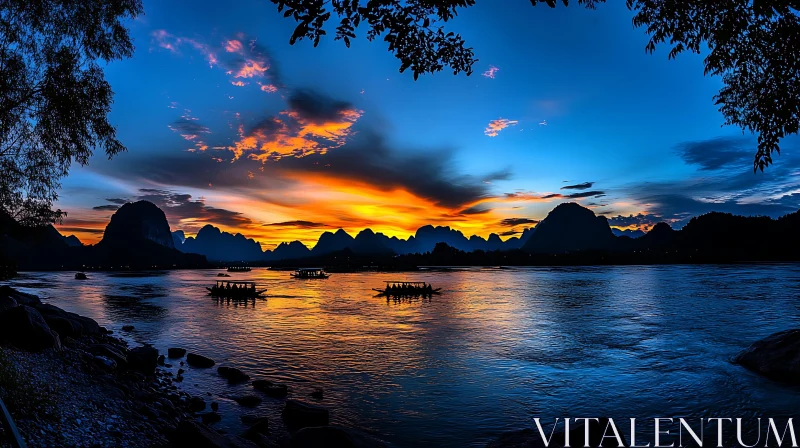 Sunset River Scenery