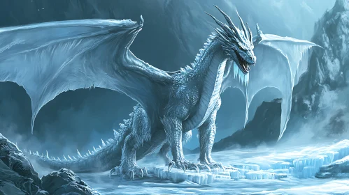 Winter Dragon Guarding its Territory