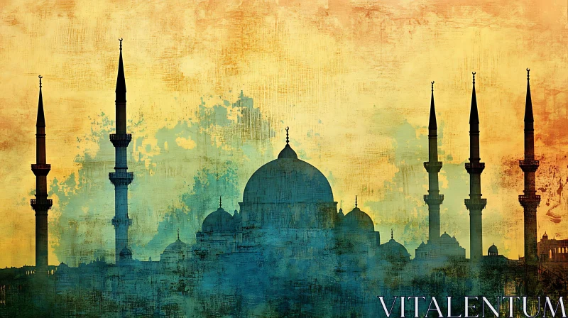 Mosque Silhouette Art