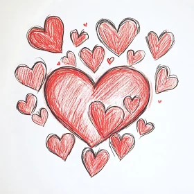 Hearts Sketch