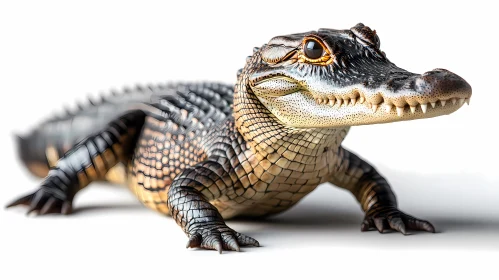 Young Alligator Resting