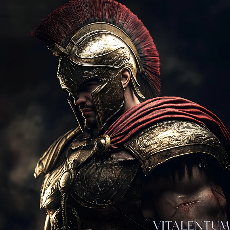 Ancient Warrior in Gold Armor
