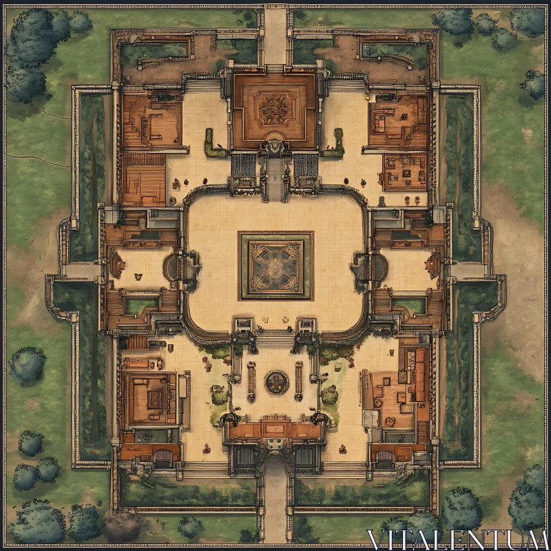 Architectural Blueprint of a Luxurious Estate